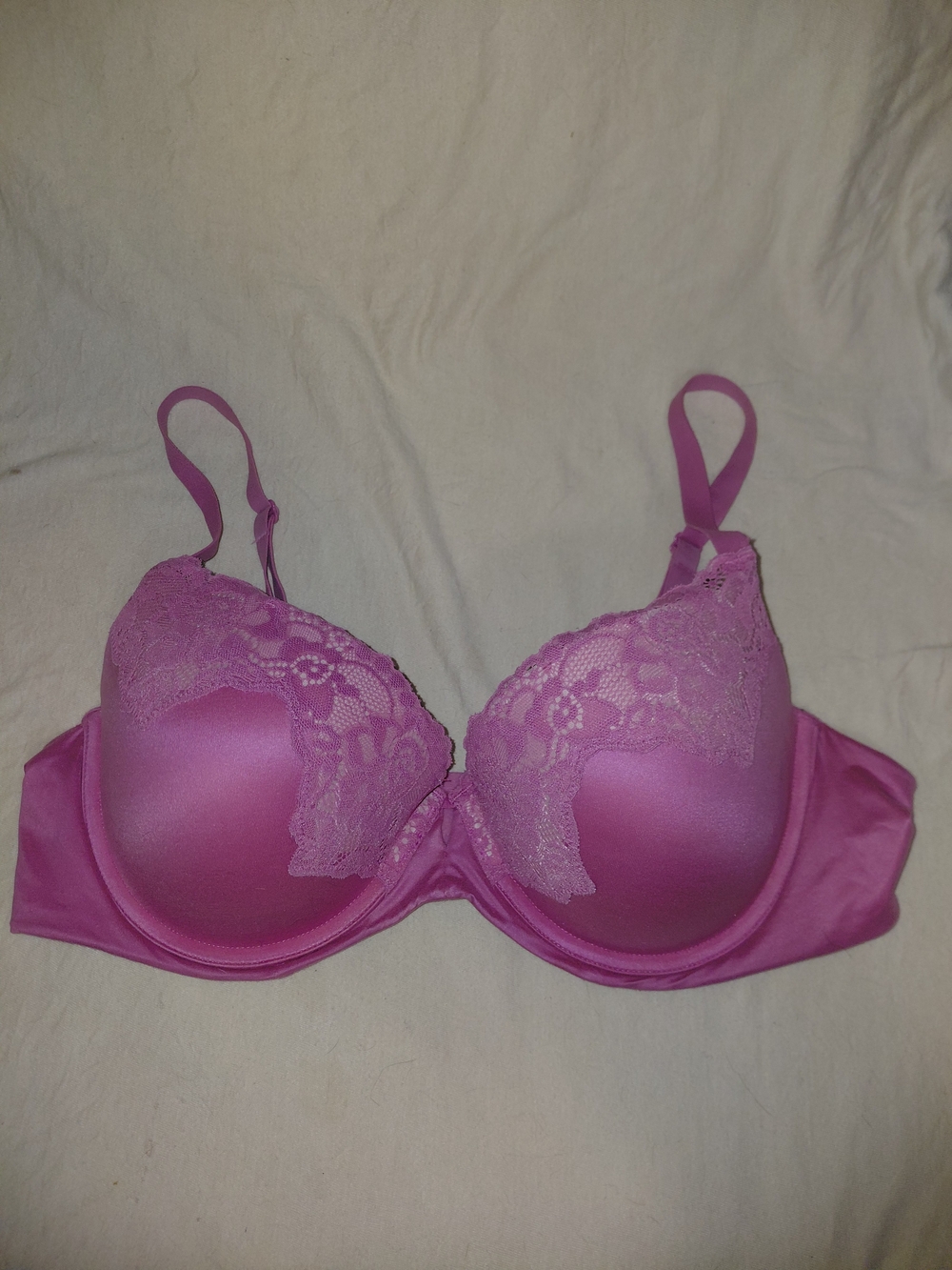 Maidenform Pink Lace-Accent Push-Up Bra 38C